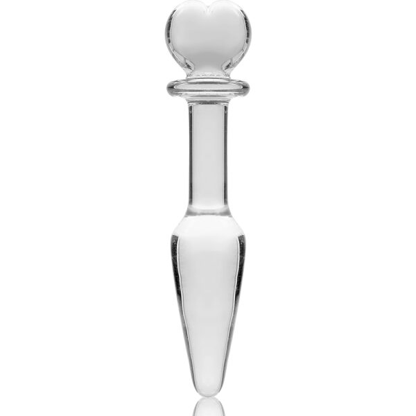 NEBULA SERIES BY IBIZA - MODEL 7 ANAL PLUG BOROSILICATE GLASS 13.5 X 3 CM CLEAR 4